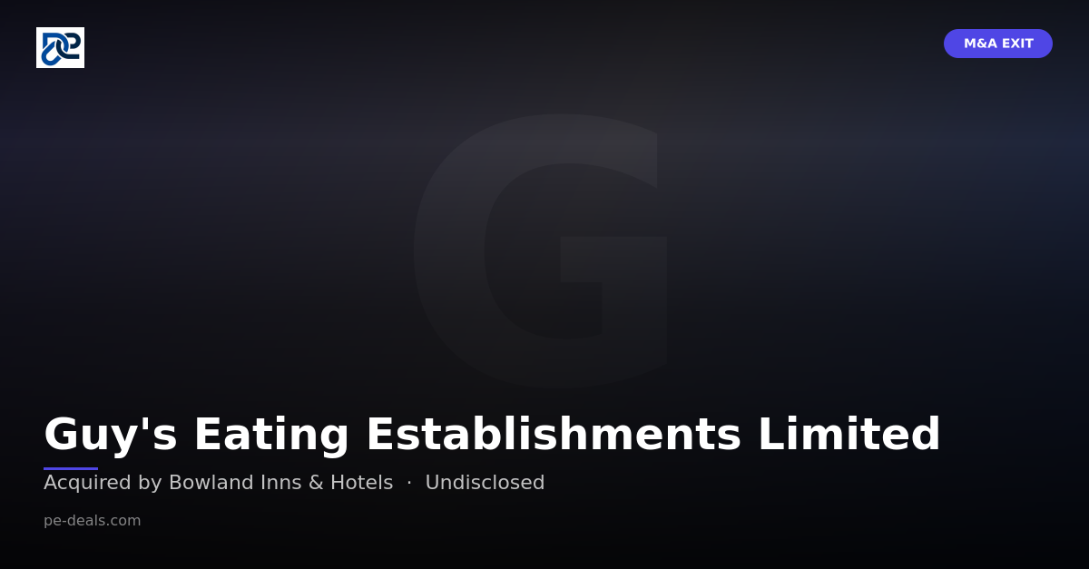 Guy's Eating Establishments Limited