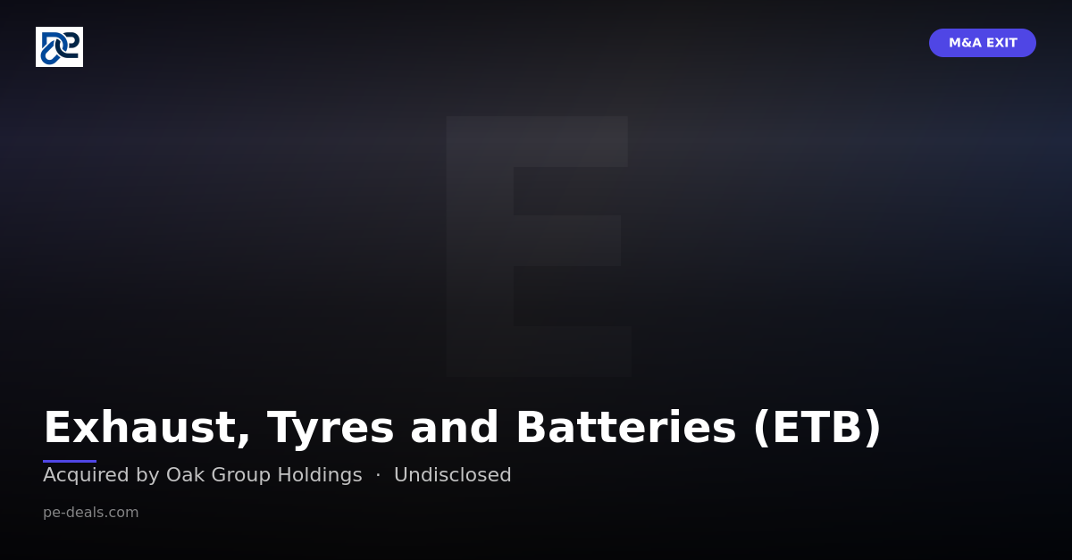 Exhaust, Tyres and Batteries (ETB)