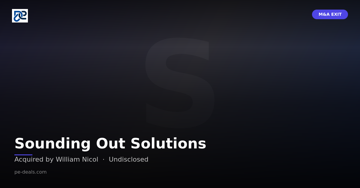 Sounding Out Solutions