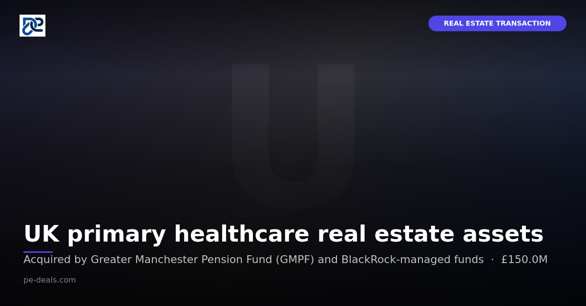 UK primary healthcare real estate assets