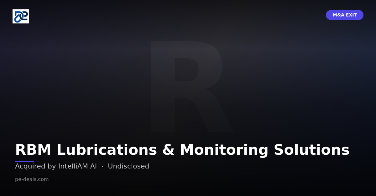 RBM Lubrications & Monitoring Solutions