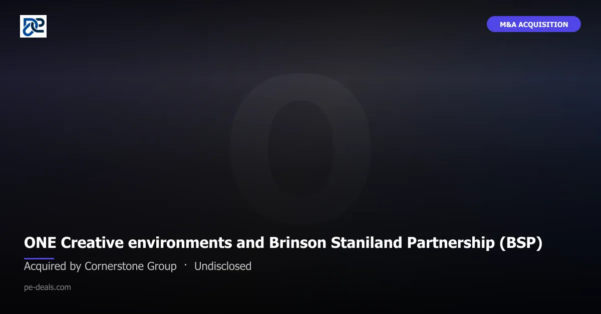 ONE Creative environments and Brinson Staniland Partnership (BSP)